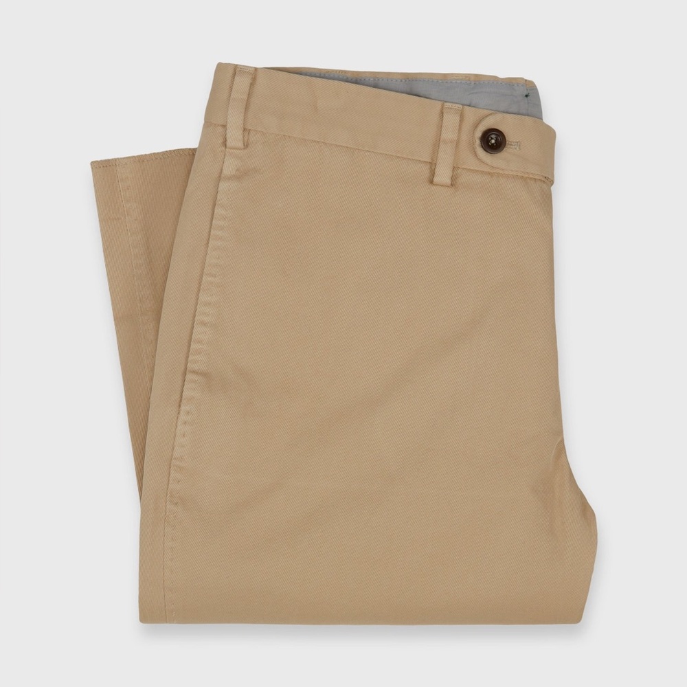 Sid Mashburn Garment-Dyed Sport Trouser Khaki High Ridge Twill size 33 perfect - Picture 2 of 9